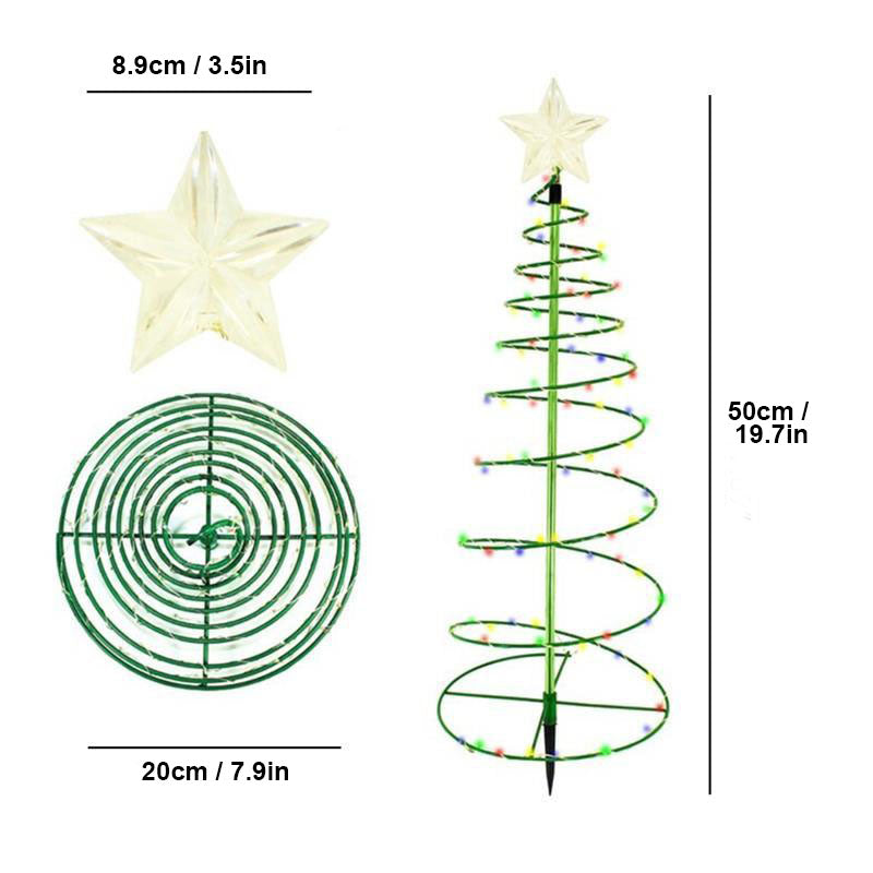 Dazzling Solar Christmas Light Tree