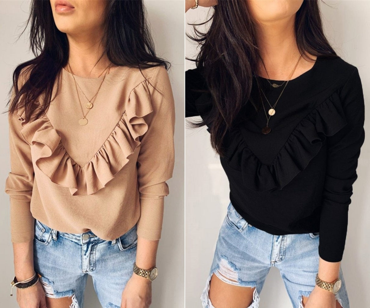 Elena Ruffle Blouse