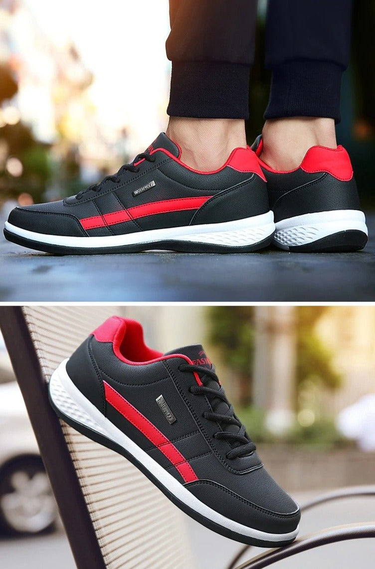 Ezra Breathable Leather Sneakers