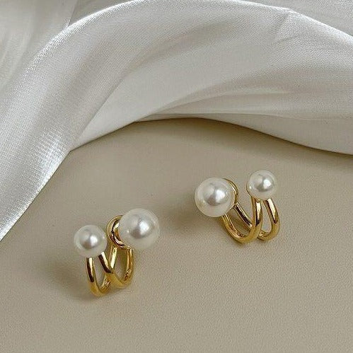 Sophisticated Pearl Detail Earrings