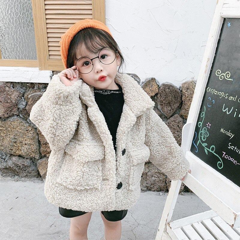 Adorable Girls Plush Coat