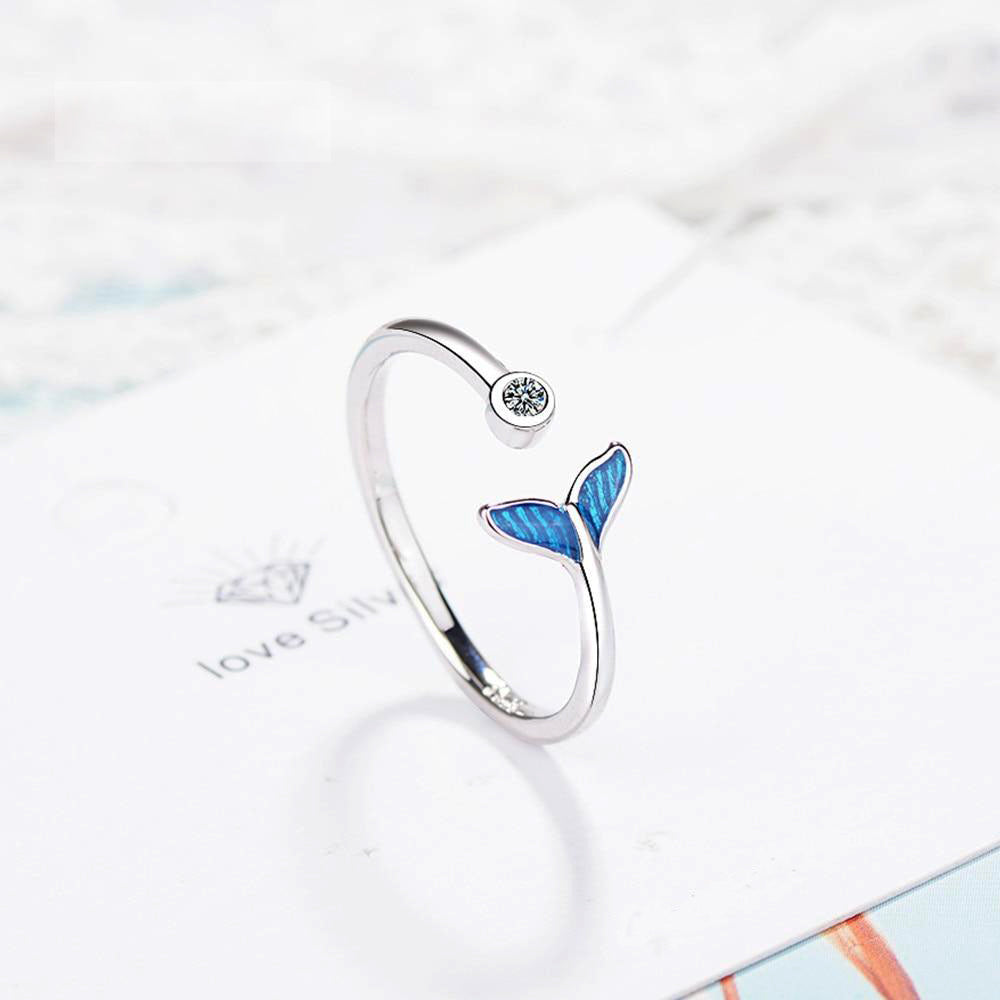 Zircon Mermaid Adjustable Ring