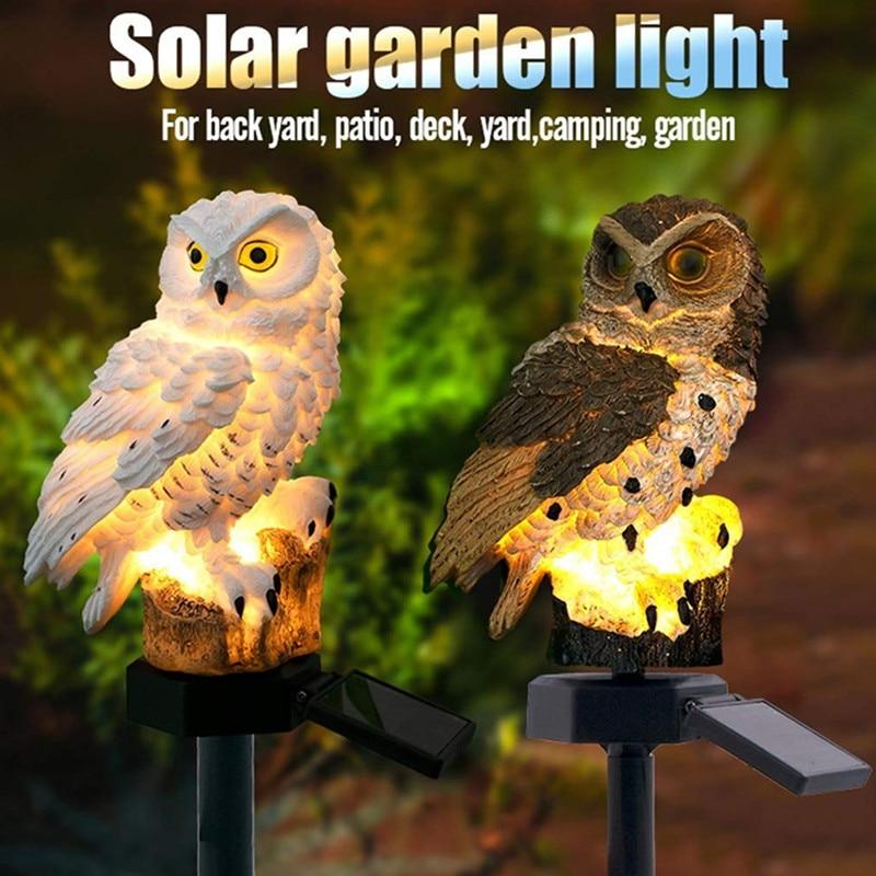 Staring Owl Solar Powered Garden Lights (Waterproof)