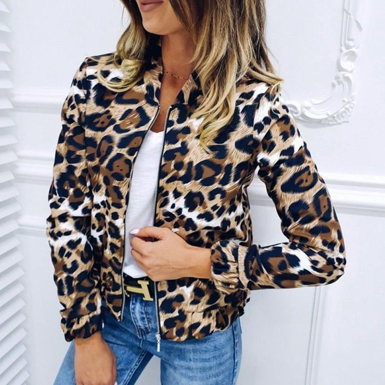 Melanie Leopard Print Jacket