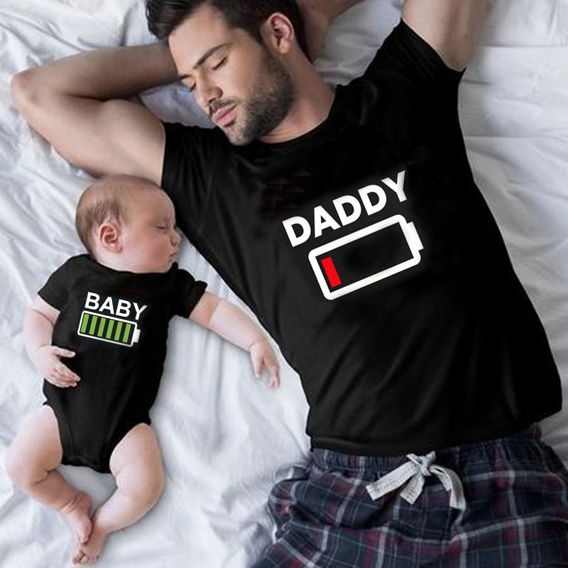 Funny Dad & Baby Matching Outfit