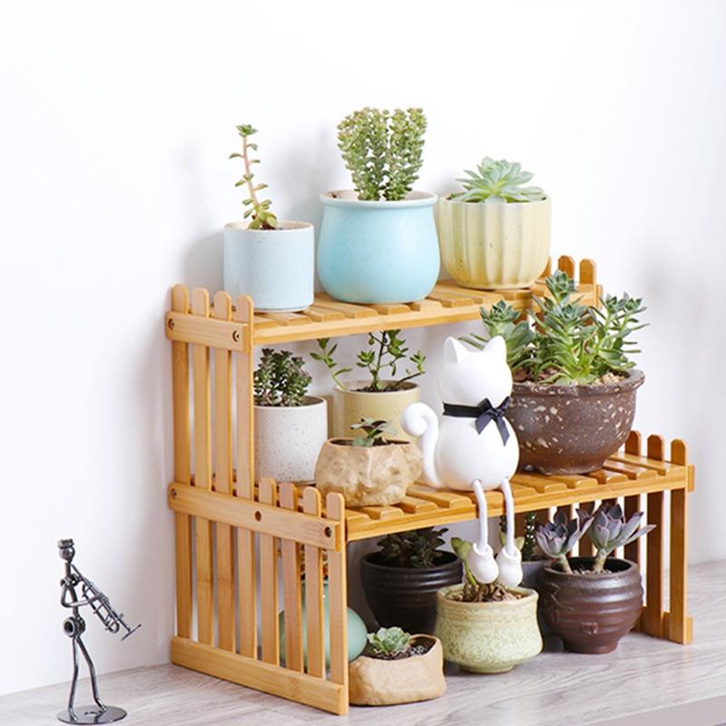 Kelsey Bamboo Plant Shelf