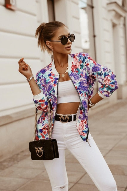 Spring Floral Lightweight Jacket