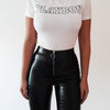 Bethany High Waist Leather Pants