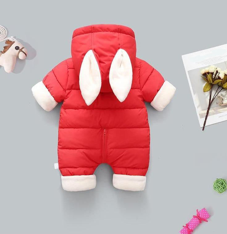 Rabbit-Inspired Puffer Suit