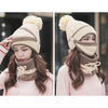 3-in-1 Soft Knit Beanie