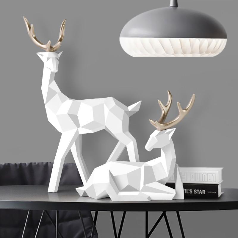 BFF Deers Sculptures Nordic Home Decor