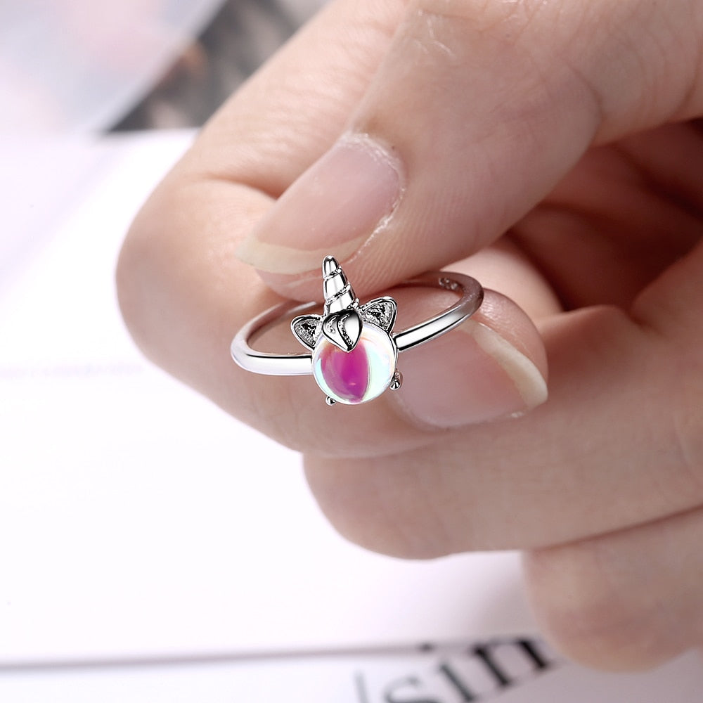 Zircon Unicorn Adjustable Ring