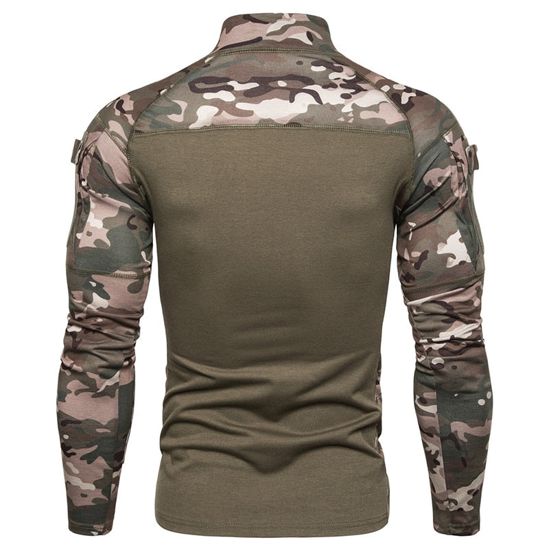 Military Inspired Long Sleeve Shirt