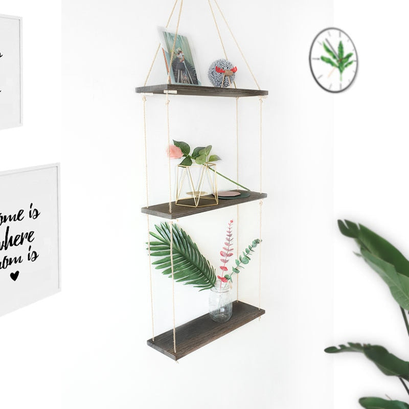 Nature Inspired Hanging Decorative Shelf