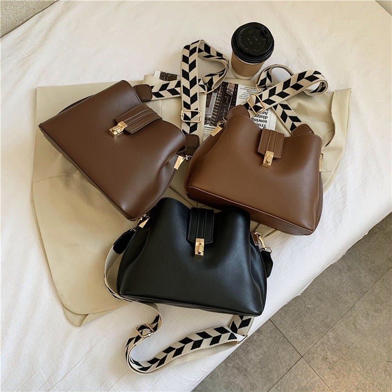 Beatrice Leather Bucket Bag