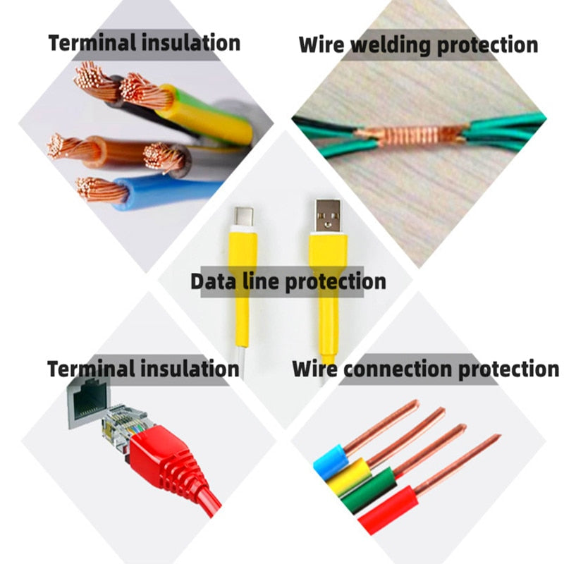 Heat Shrinkable Wire Cable Tubing (164 Pcs)