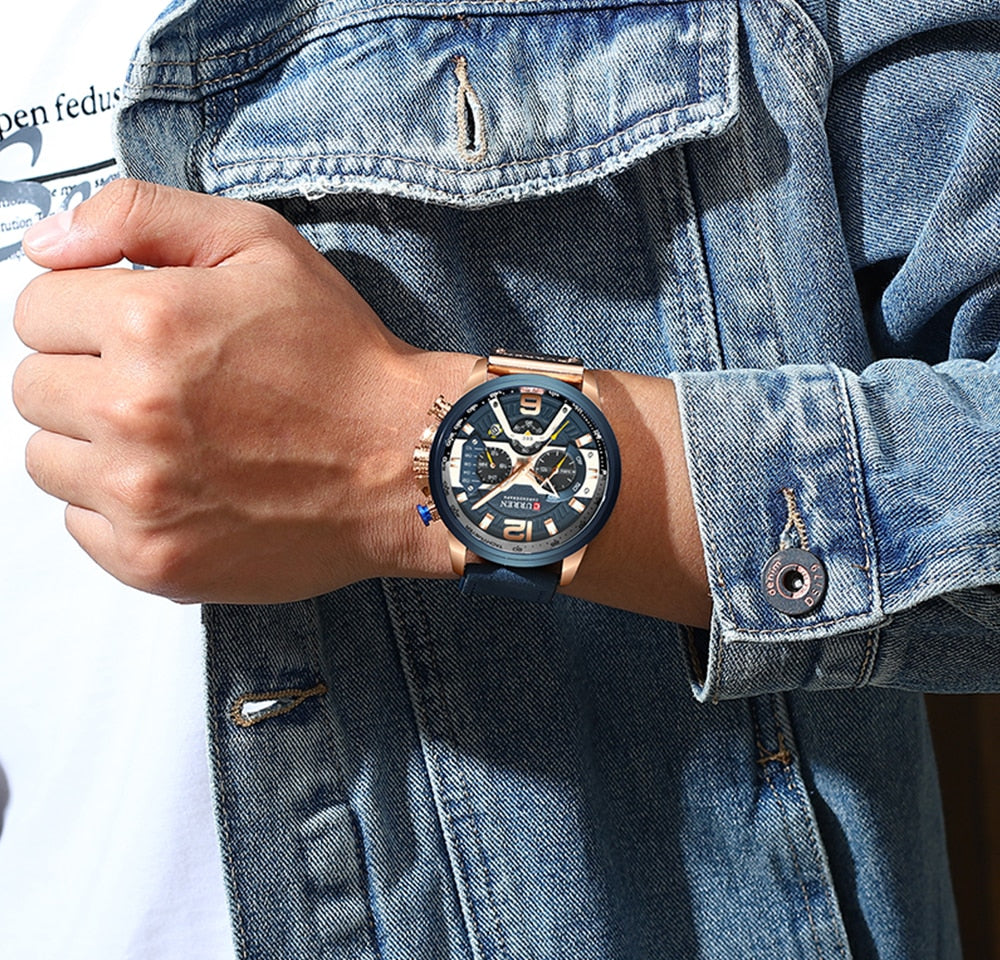 Curren Military Leather Watch