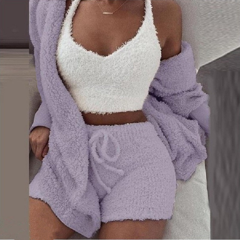 Monique 3-Piece Cozy Pajama Set