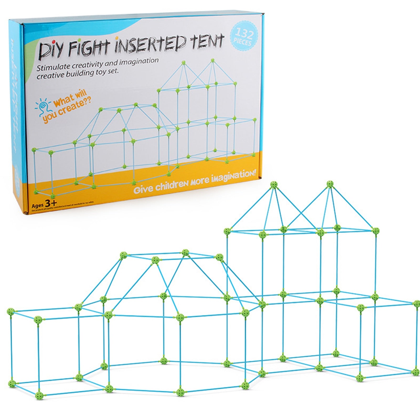 Kids Fort Building Kit (132 Pieces)