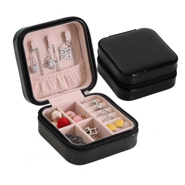 Portable Leather Jewelry Organizer