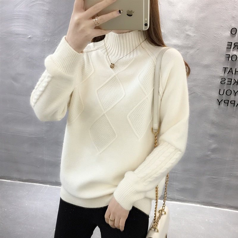 Alize Knitted Turtleneck Sweater