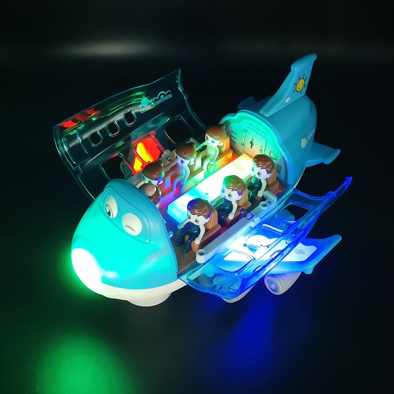 360° Rotating Luminous Airplane