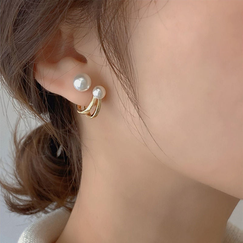 Sophisticated Pearl Detail Earrings