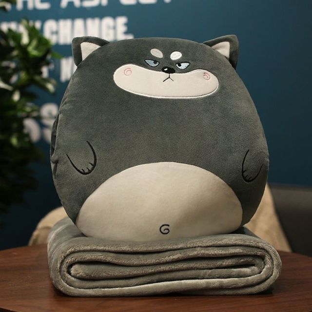 Adorable Hand Warmer Pillow & Blanket Set