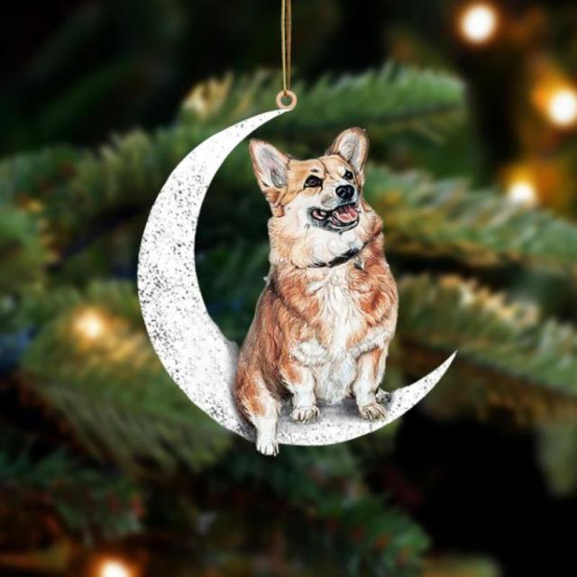 Dog On The Moon Hanging Decor