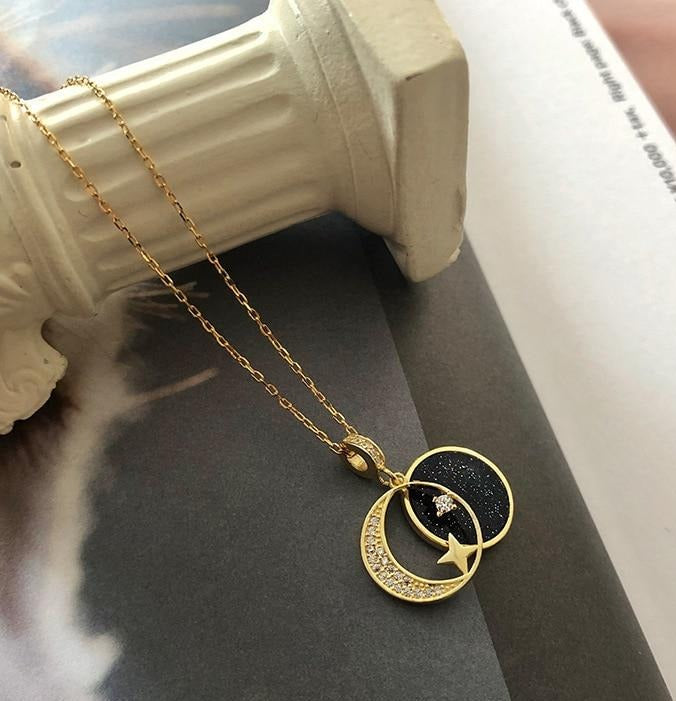 "My Moon & Stars" Openable Necklace